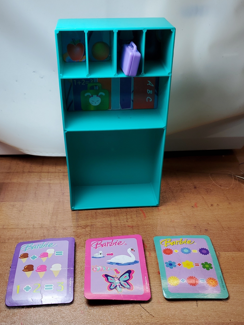 2008 Barbie I Can Be a School Teacher Cubby, Lunchbox, and Posters